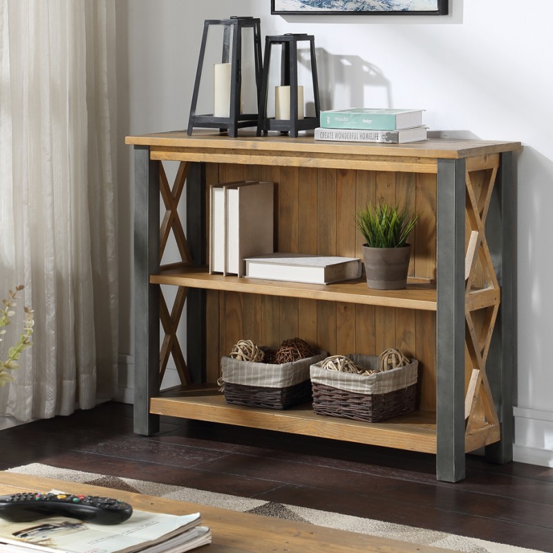 Urban Elegance - Reclaimed Low Bookcase