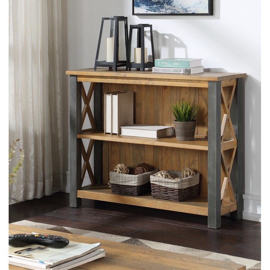 Urban Elegance - Reclaimed Low Bookcase Urban Elegance - Reclaimed Low Bookcase