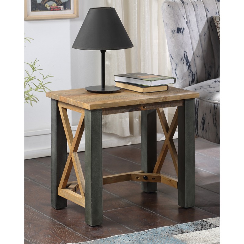 Urban Elegance - Reclaimed Open Front Side / Lamp Table Urban Elegance - Reclaimed Open Front Side / Lamp Table