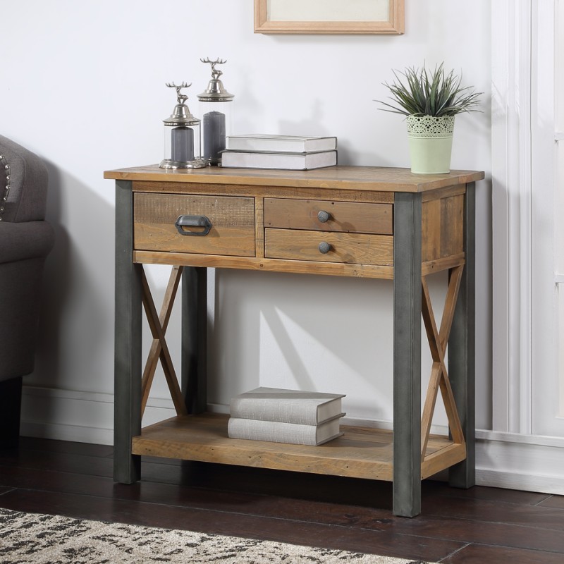 Urban Elegance - Reclaimed Small Console Table