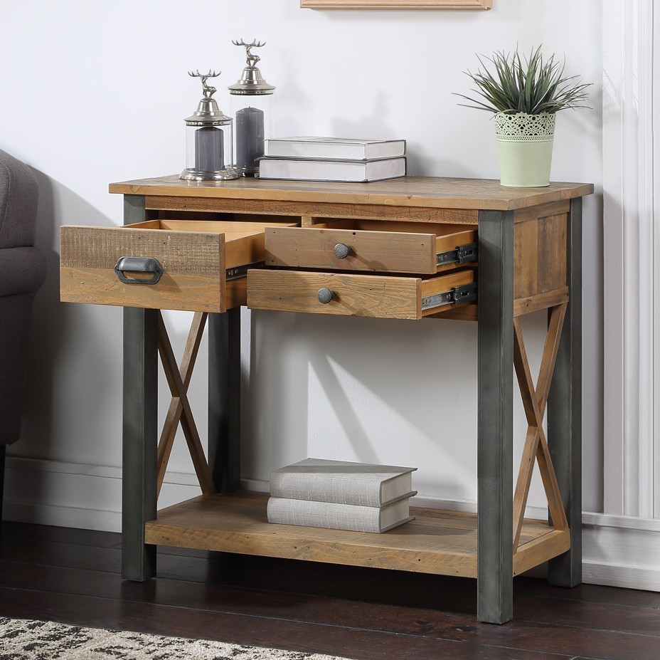 Urban Elegance - Reclaimed Small Console Table