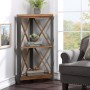 Urban Elegance - Reclaimed Small Corner Bookcase