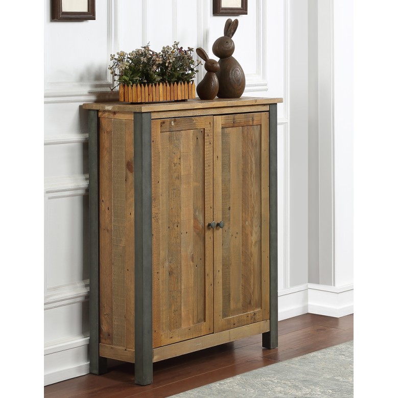Urban Elegance - Reclaimed Small Shoe Storage Cupboard Urban Elegance - Reclaimed Small Shoe Storage Cupboard