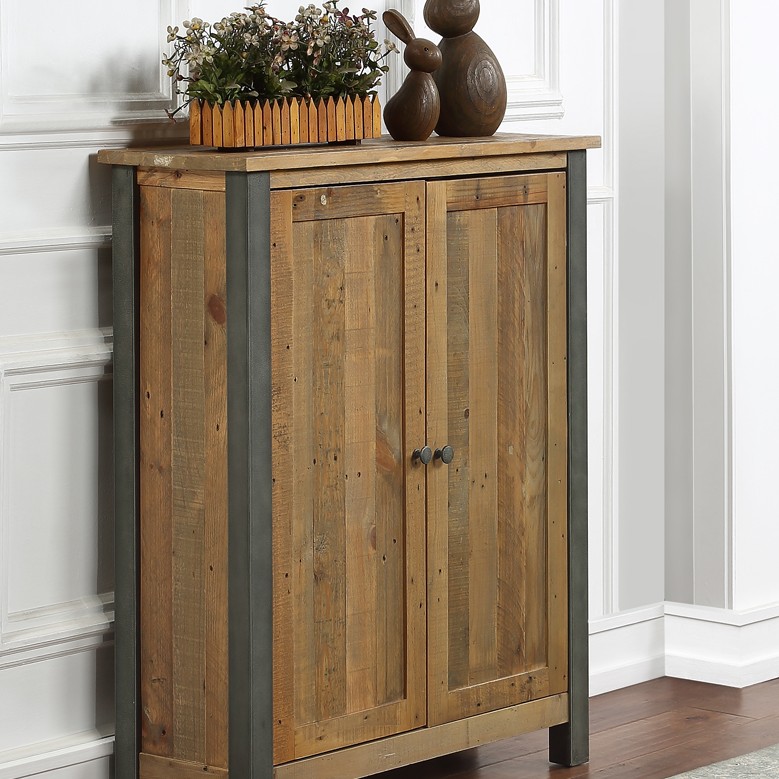 Urban Elegance - Reclaimed Small Shoe Storage Cupboard