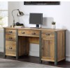 Urban Elegance - Reclaimed Twin Pedestal Home Office Desk