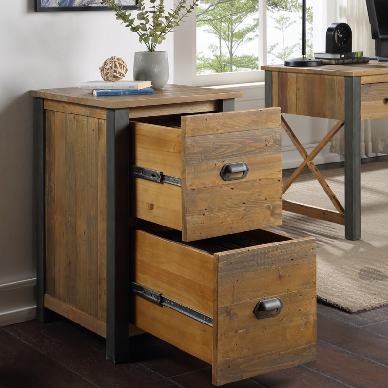 Urban Elegance - Reclaimed Two Drawer Filing Cabinet