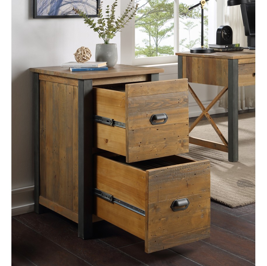 Urban Elegance - Reclaimed Two Drawer Filing Cabinet
