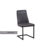 Urban Elegance Grey Leather Dining Chair