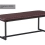 Urban Elegance Brown Leather Bench