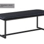 Urban Elegance Black Leather Bench
