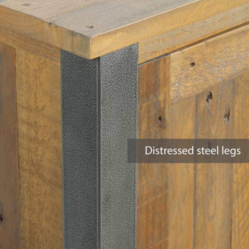 Urban Elegance - Reclaimed Small Corner Bookcase