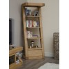 Z Oak Designer 1 Drawer Narrow Bookcase