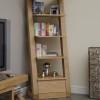Z Oak Designer 1 Drawer Narrow Bookcase