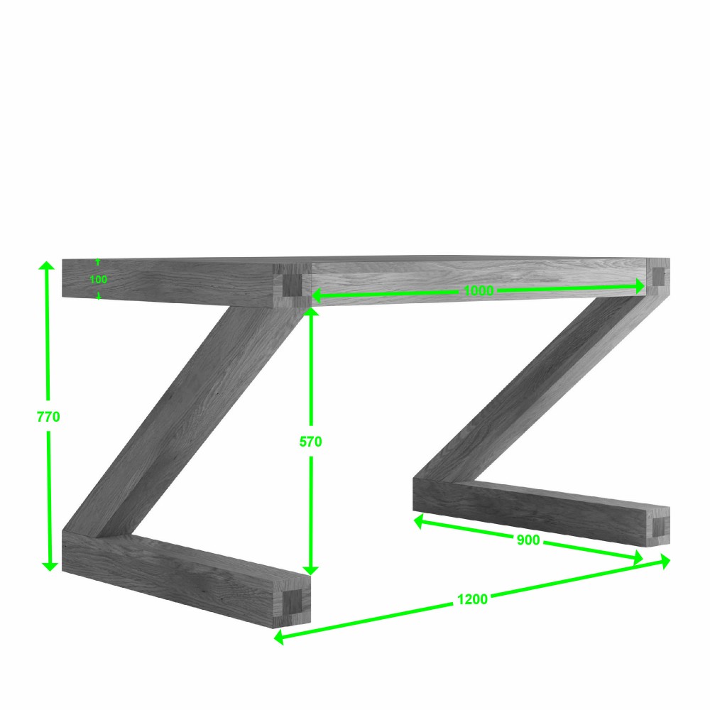 Z Oak Designer 4X3 Dining Table Z Oak Designer 4X3 Dining Table