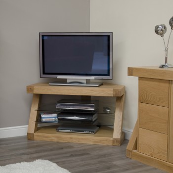 Z Oak Designer Corner TV Unit