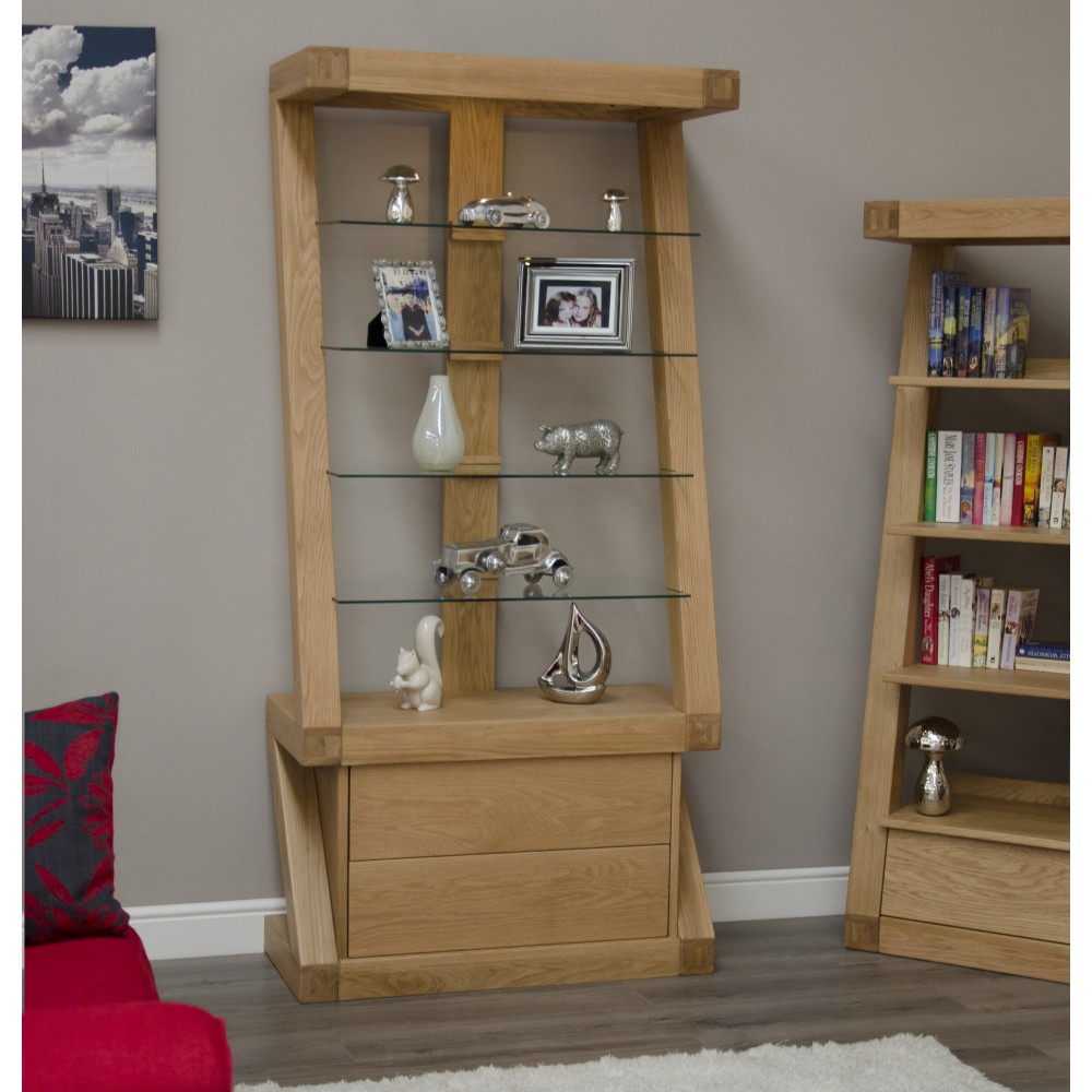 Z Oak Designer Display Cabinet Z Oak Designer Display Cabinet