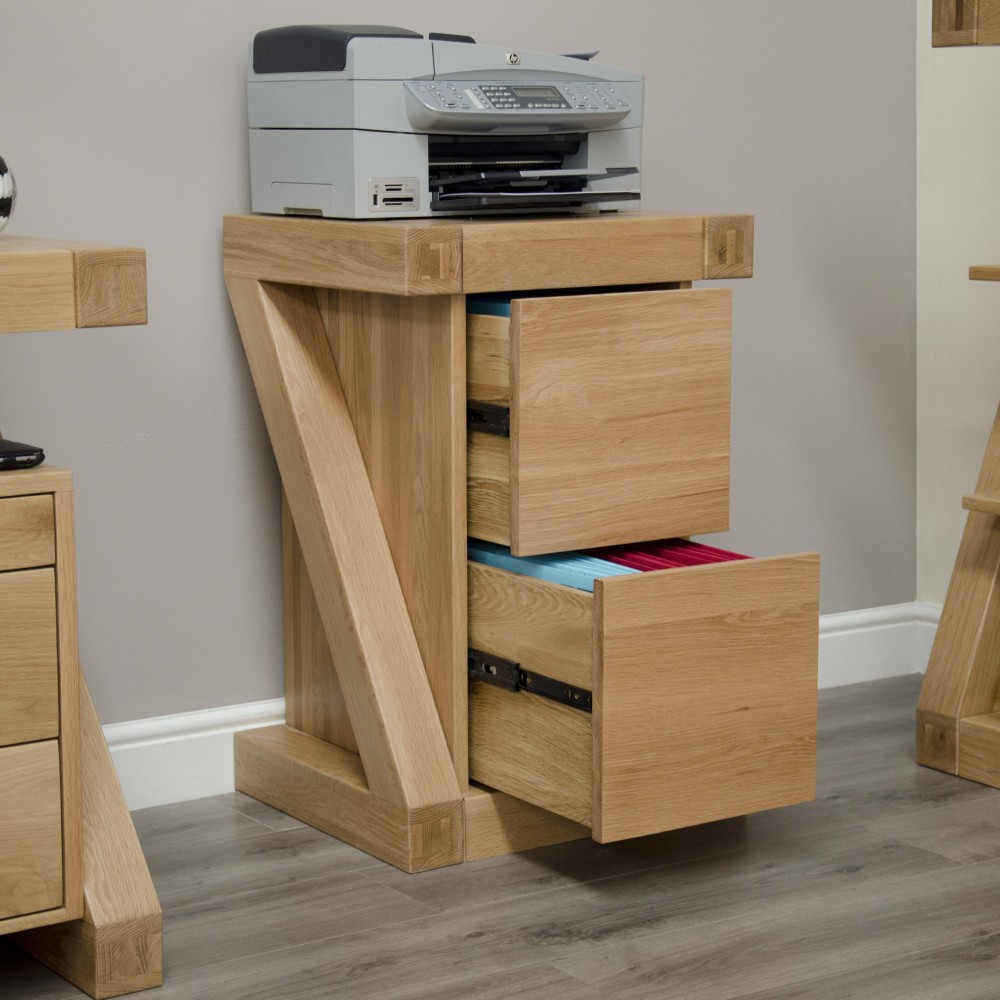 Z Oak Designer File Cabinet Z Oak Designer File Cabinet