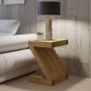 Z Oak Designer Lamp Table