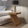 Z Oak Designer Lamp Table