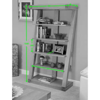 Z Oak Designer Large Bookcase