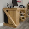 Z Oak Designer Large Computer Desk