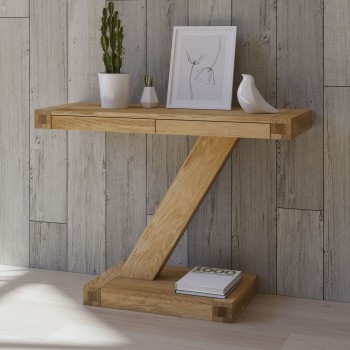 Z Oak Designer Modern Console Unit