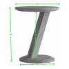 Z Oak Designer Modern Lamp Table
