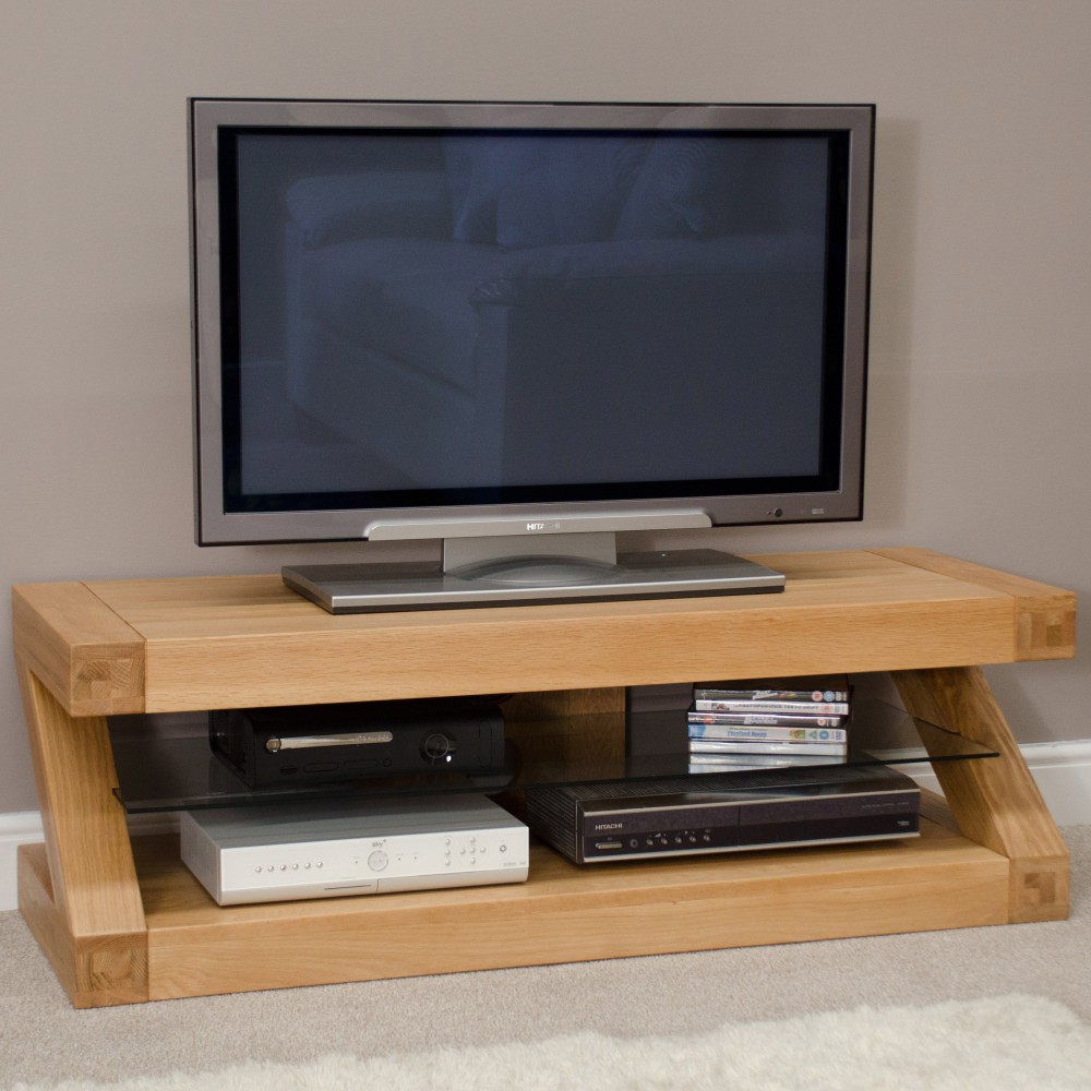 Z Oak Designer Plasma TV Unit
