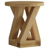 Z Oak Designer Round 4 Leg Lamp Table