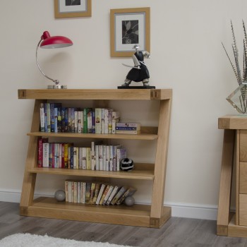 Z Oak Designer Small Bookcase