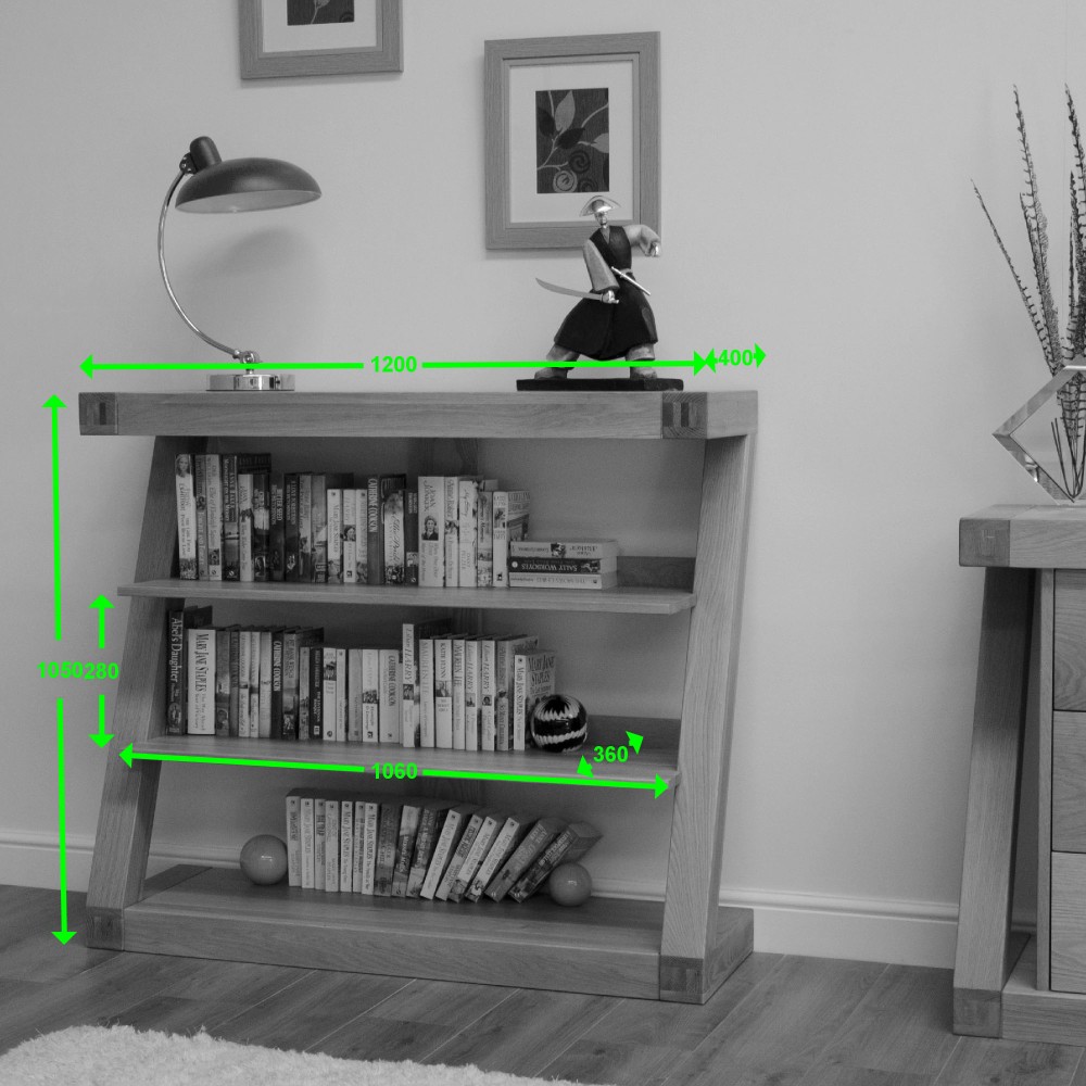 Z Oak Designer Small Bookcase Z Oak Designer Small Bookcase