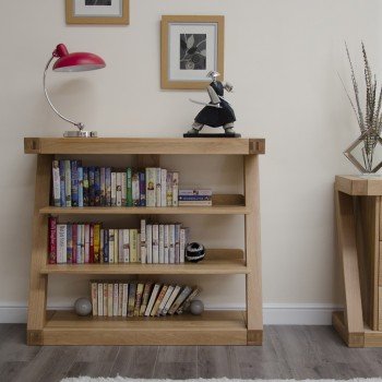Z Oak Designer Small Bookcase