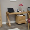 Z Oak Designer Small Computer Desk
