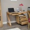 Z Oak Designer Small Computer Desk