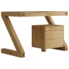 Z Oak Designer Small Computer Desk