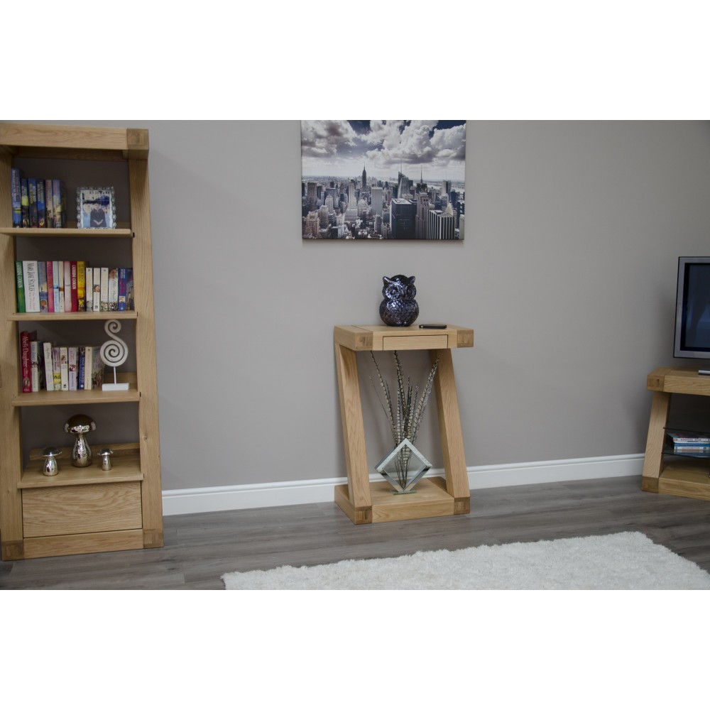Z Oak Designer Small Console Table Z Oak Designer Small Console Table