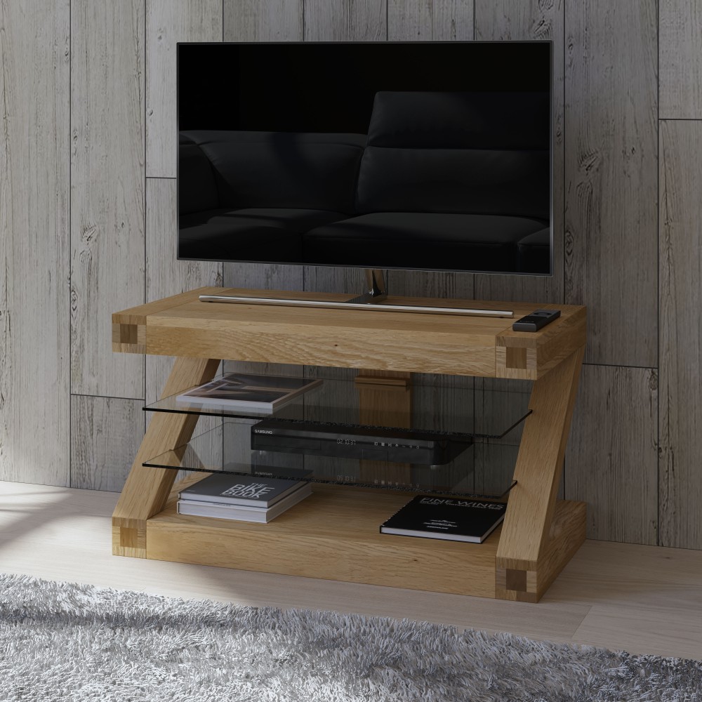 Z Oak Designer TV Unit