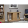 Z Oak Designer Wide Drawer Hall Console Table