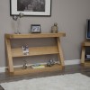 Z Oak Designer Wide Shelf Hall Console Table