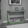 Z Oak Designer Wide Shelf Hall Console Table