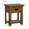 Devonshire Rustic Oak 1 Drawer Lamp Table