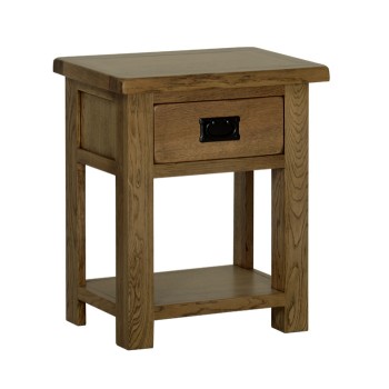 Devonshire Rustic Oak 1 Drawer Lamp Table