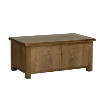 Devonshire Rustic Oak Blanket Box