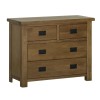 Devonshire Rustic Oak 2 over 2 chest 