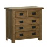 Devonshire Rustic Oak Small 2 over 3 Chest