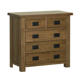 Devonshire Rustic Oak Small 2 over 3 Chest