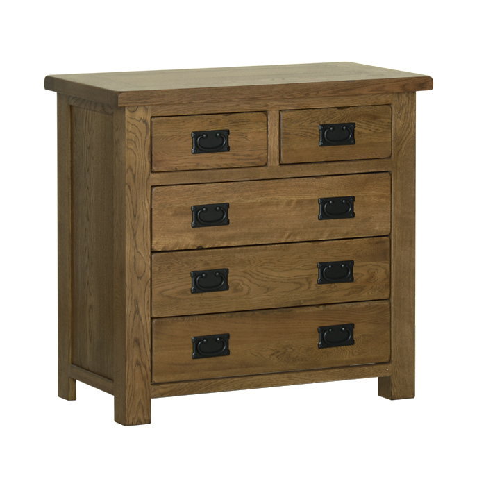 Devonshire Rustic Oak Small 2 over 3 Chest