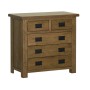 Devonshire Rustic Oak Small 2 over 3 Chest