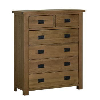 Devonshire Rustic Oak 2 over 4 chest 