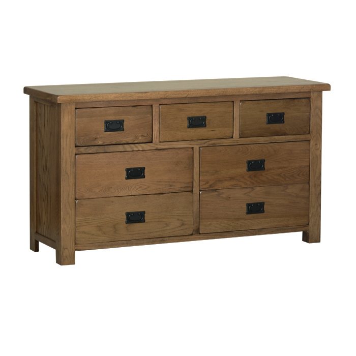 Devonshire Rustic Oak 3 over 4 Combi Chest 